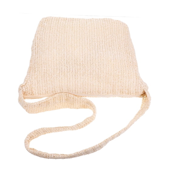 UPKOCH Durable Beige Straw Woven Shoulder Bag Convertible Crossbody Tote