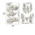 thumbnail image 2 of putnchl 3pcs Christmas Day Non-Slip Bath Mat Bathroom Kitchen Carpet Doormats Decor, 2 of 2