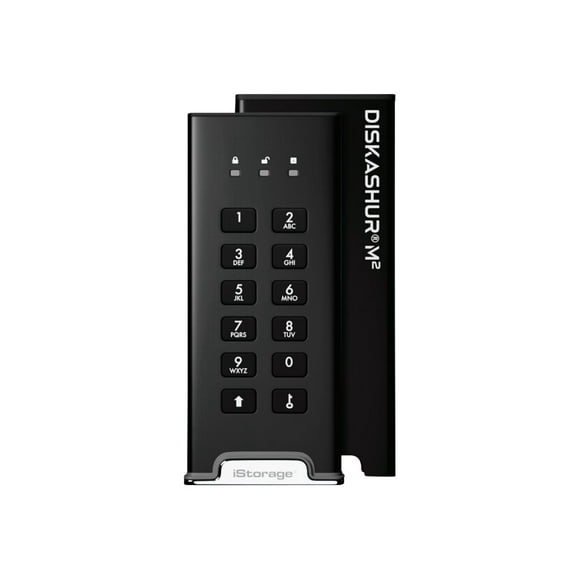 iStorage diskAshur M�� - SSD - encrypted - 1 TB - external (portable) - USB 3.2 Gen 1 - 256-bit AES-XTS, FIPS 140-3 Level 3 - TAA Compliant