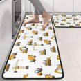 thumbnail image 2 of Kitchen Rugs Sets Of 2,Cartoon Construction Vehicles Bulldozers Anti Fatigue Kitchen Mat Rugs Non Slip Washable,Decorative Kitchen Floor Mats for Kitchen,Sink,Laundry,17"x47"+17"x47", 2 of 5