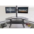 thumbnail image 2 of Pemberly Row Adj Corner Standing Desk Converter Dual Monitor Arm Bundle Black, 2 of 9