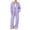 Light Purple, variant on Women's Sweatsuit 2 Piece Outfit Long Sleeve Full Zip Hooded Jacket with Drawstring Wide Leg Pants Relaxed Fit Casual Lounge Wear Tracksuit Set for Fall Winter Daily Black L