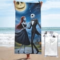 thumbnail image 1 of Toalla de baño Pesadilla antes de Navidad, toalla de playa de microfibra de secado rápido, toalla de baño de gran tamaño a prueba de arena para adultos y niños, accesorios de playa para viajes y, 1 of 8