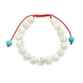 thumbnail image 2 of Bling Jewelry Womens Howlite Gemstone Strand Stackable 10MM Bead Bracelet Cord String Adjustable, 2 of 6