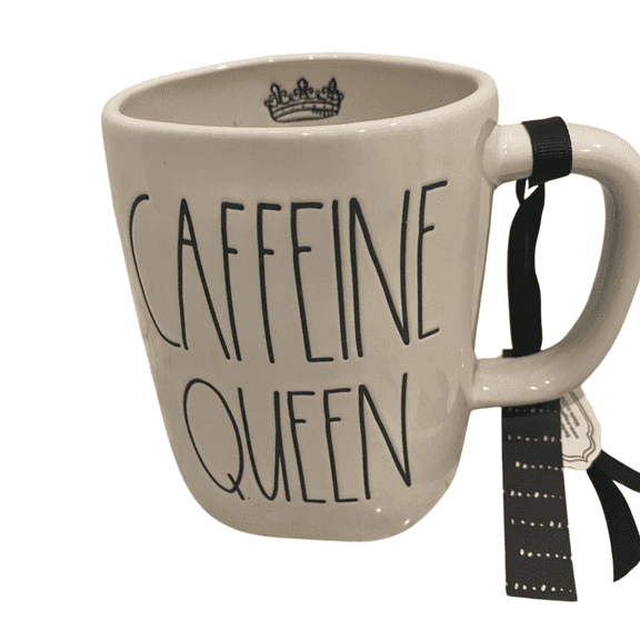 Caffeine Queen Ceramic Coffe  Mug, 12 Ounce