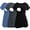 Black/Dark Grey/Grey Blue, variant on Women's Maternity Clothes Short Sleeve Nursing Tops Breastfeeding Shirts 3-Pack