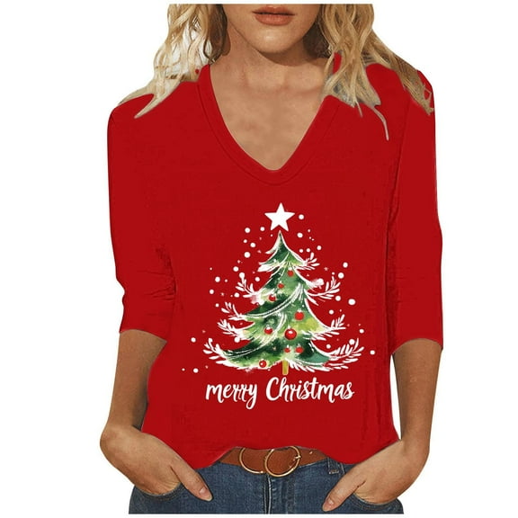Christmas Sweaters for Women Sweatshirt Oversized Light Fit Workout Crewneck Sweatshirt Long Sleeve Crop Tops Workout