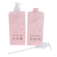 thumbnail image 4 of 2x Botellas Vacías Recargables con Bomba Pulverizadora para Champú, Gel de , Acondicionador - Rosado Colco Botellas de gel de ducha vacías, 4 of 8