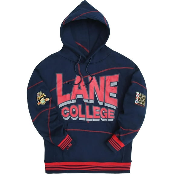 AACA Lane College Heavyweight HBCU Pride Hoodie, Men's Retro Pullover with Contrast Stitching