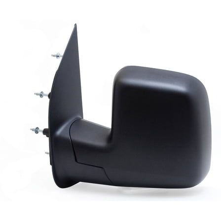 61196F - Fit System Driver Side Mirror for 10-14 Ford Econoline, Sail Type, textured black, w/ blind spot, foldaway, Manual