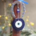 thumbnail image 3 of Blue Devil's Eye Charm Amuleto Colgante de pared Decoración para el hogar Turco Nazar Beads Decoración = Feliz Sencillez, 3 of 5