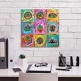thumbnail image 5 of Epic Graffiti 'Meditation Squares' by Dean Russo, Canvas Wall Art, 18"x18", 5 of 8