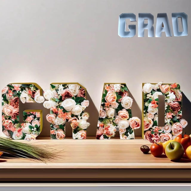 Graduation Decor,4Pcs Number Fillable Cardboard Box Candy Tray Dual-Use Decor Reliable Material 10In Tall,Festive Atmosphere Decor for High School College Grad Party Decors
