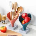 thumbnail image 3 of Creative Chopstick Storage Cage Kitchen Funnel Rack for Flower Fruit Plate Organizer, 3 of 7