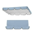 thumbnail image 2 of Outdoor Swing Canopy Replacement Cover - Heavy Duty Waterproof & Windproof 3-Seater Top Cover for Patio Swing Chairs - UV Protection Rip-Proof Garden Swing Cover 98"x 73"x 7" for Backyard, Porch, 2 of 9