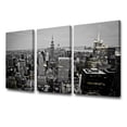 thumbnail image 6 of TISHIRON 3PCS Framed Canvas Wall Art Set,36"x24" Black and White New York City Canvas Art Decor, 6 of 7