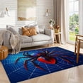 thumbnail image 2 of Multicolor Spider Web Pattern Area Rug with Non-Slip Rubber, 2 of 9
