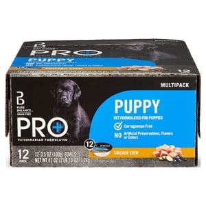 Pure Balance Pro+ Puppy Wet Dog Food Variety Pack, 12 Count