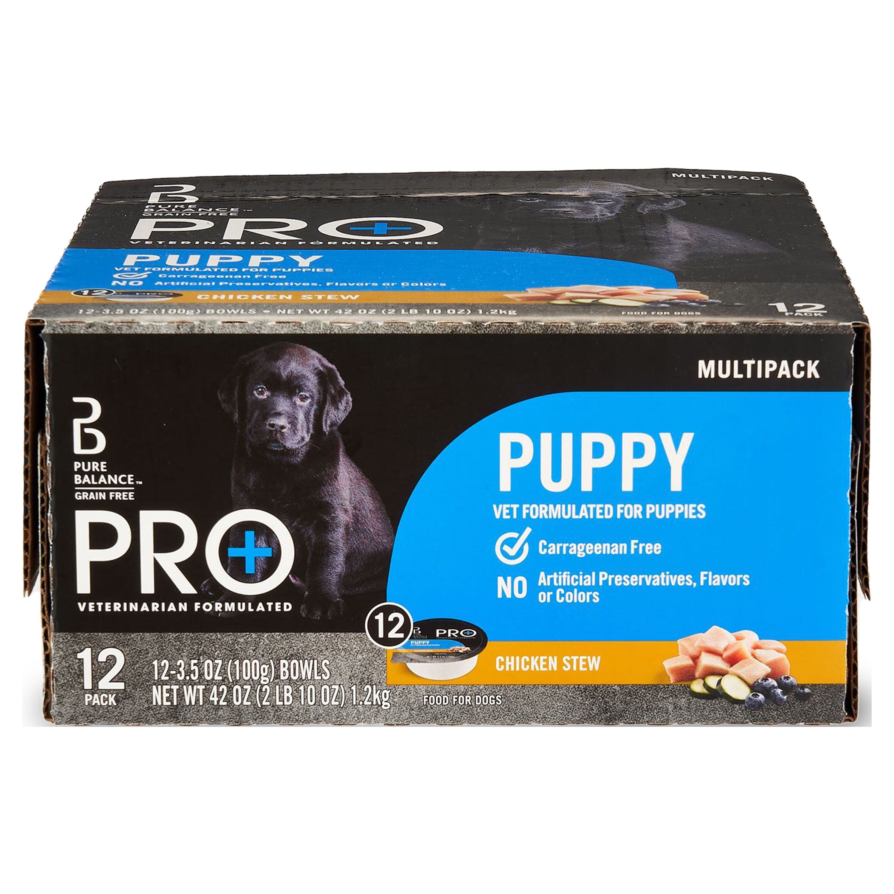 Pure Balance Pro+ Puppy Wet Dog Food Variety Pack, 12 Count