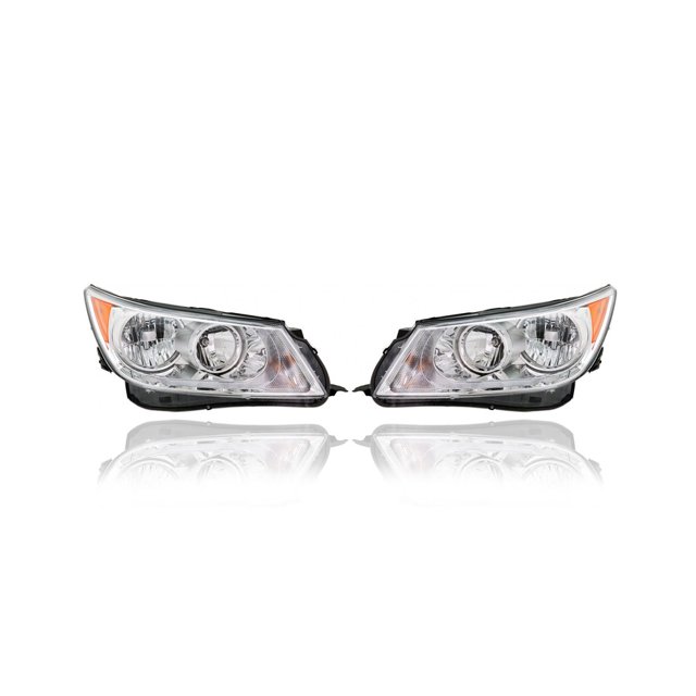 Headlight Assembly - Compatible/Replacement for '10-13 Buick Lacrosse/Allure/E-Assist - Halogen - Pair, Left Driver + Right Passenger Set - 20941382, 20941383