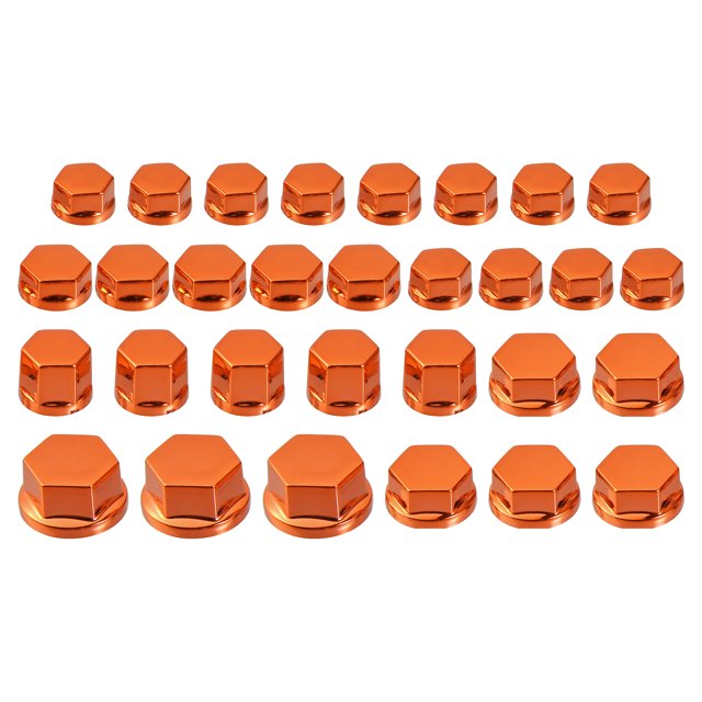 1 Juego Tornillo Tapa Motocicleta Moto Tornillo Tuerca Perno Tapa Naranja