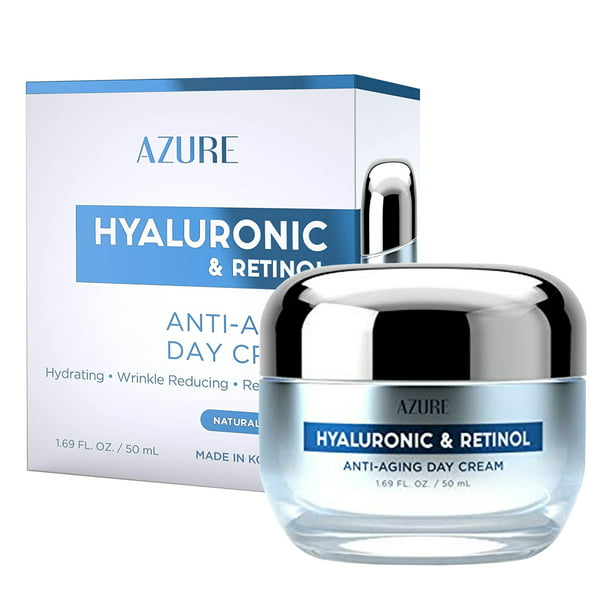 Azure Hyaluronic And Retinol Anti Aging Day Cream Rejuvenating And Hydrating Reduces Wrinkles