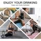 thumbnail image 4 of Taza de vidrio de gran capacidad con funda protectora de silicona y marcador de tiempo, taza deportiva para fitness, 4 of 5