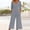 Grey, variant on Women's Casual Jumpsuits 2025 Summer Trendy Wrap V Neck Short Sleeve Wide Leg Pants Elegant Loose Rompers Outfits with Pockets Overalls for Women Loose Casual Short Sleeved Jumpsuit
