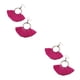 thumbnail image 4 of Minnieouse 1 par de pendientes de borla bohemios llamativos, joyería exagerada con estilo, pendiente con flecos para el Día de San Valentín, Fucsia 2Conjunto, 4 of 6