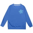 thumbnail image 5 of PMVFHDE Chandail en Molleton en Solde pour Filles Mode Décontractée Imprimé à Manches Longues Bleu,160, 5 of 5