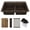 Brown, variant on Karran 33" Top Mount Double Bowl Quartz Kitchen Sink Kit in Brown