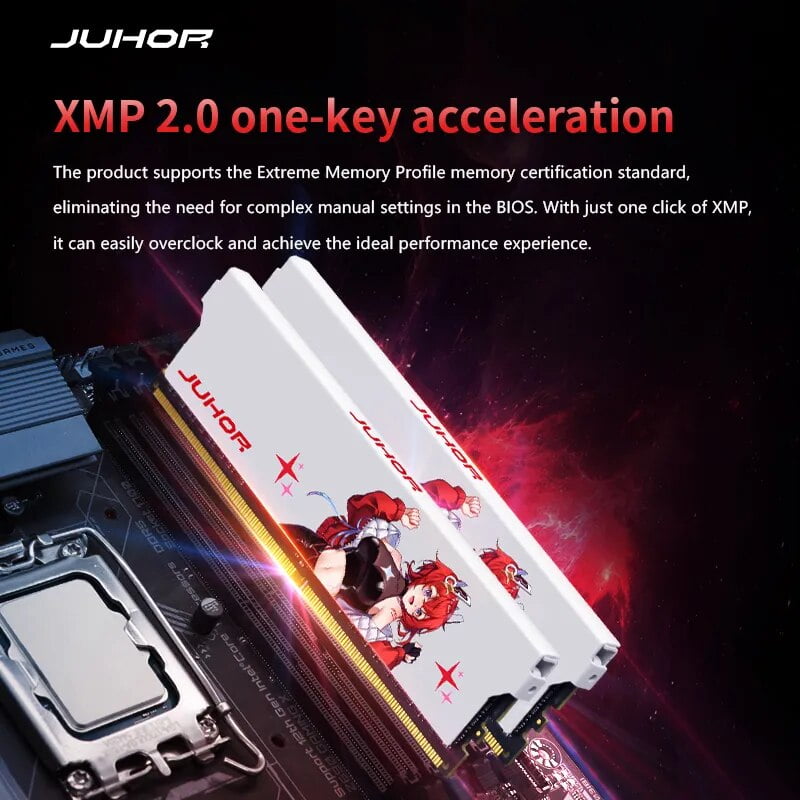 JUHOR Memoria Ram DDR4 (8GX2)3200MHz (16GX2)3200MHz 3600MHz 8GB