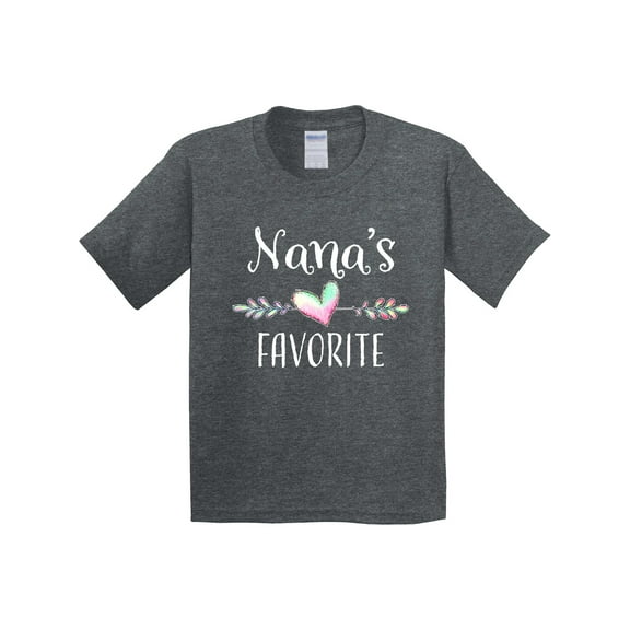 Inktastic Nana's Favorite Heart Grandchild Youth T-Shirt