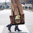 thumbnail image 4 of FORMRS Canvas Laptop Tote Bag for Women with 15.6" Computer Compartments Shoulder Handbag, Red Abstract Eagle, 4 of 7