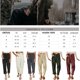 thumbnail image 2 of Pantalones largos casuales para mujer, pantalones de cintura alta para mujer, pantalones cargo elegantes, pantalones de verano para mujer, pantalones de pana lisos, pantalones de otoño,, 2 of 5