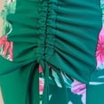 thumbnail image 3 of Pantalones Cortos de Baño de las Mujeres Traje de Baño Dividido Bikini sin Mangas Fringe Beach Trunks Set de Dos Piezas, 85% Nylon 15% Spandex Traje de Baño para Piscina, Playa, 3 of 6