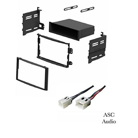 ASC Car Stereo Dash Install Kit and Wire Harness for Installing an Aftermarket Radio for 2003 2004 2005 Nissan