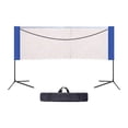 thumbnail image 3 of QualitChoice Badminton Net Set Adjustable Portable Tennis Net With Stand Backyard Sports Fun 1.25 M/49.21 Inch And 0.75 M/29.53 Inch, 3 of 6