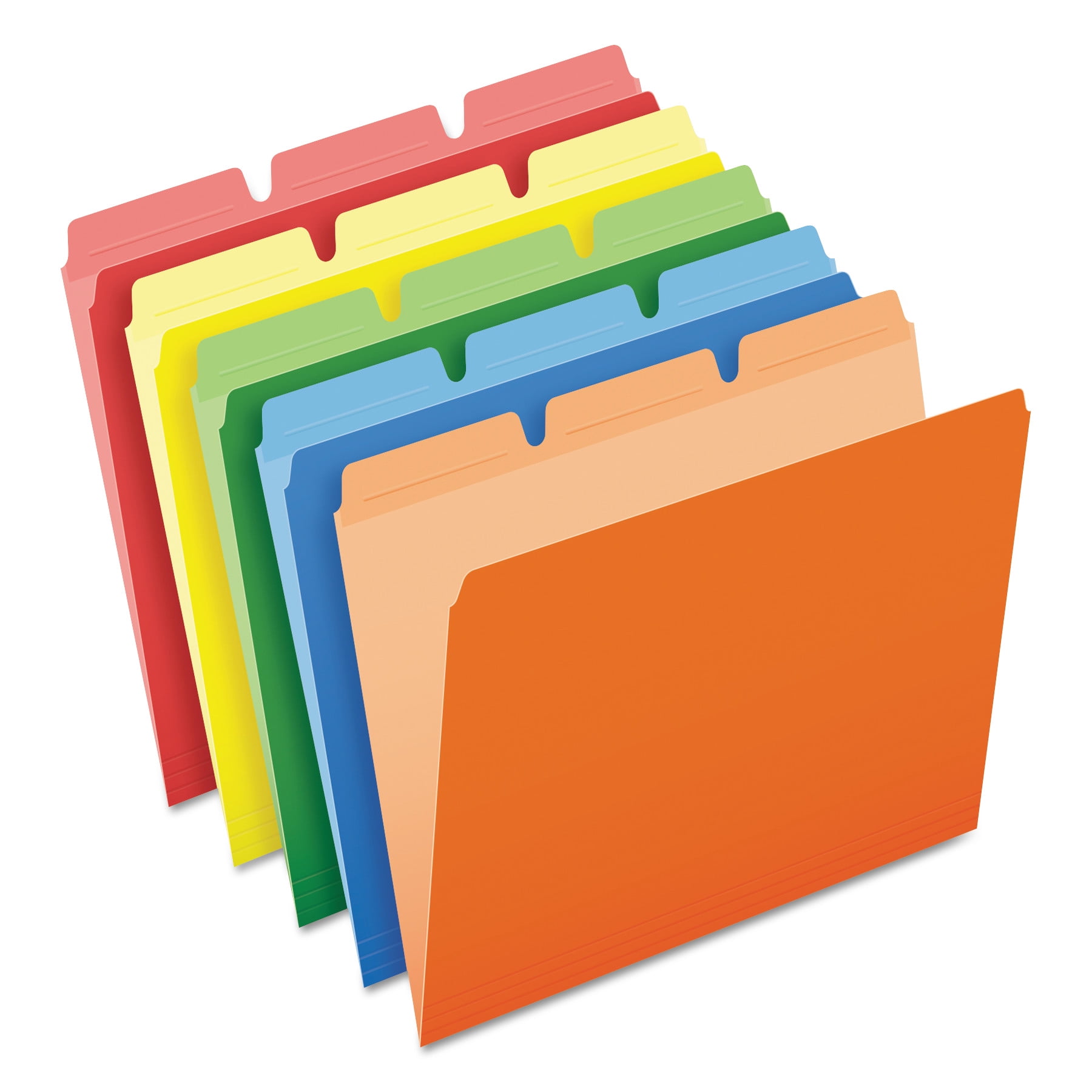 Pendaflex ReadyTab File Folders, 1/3 Cut Top Tab, Letter, Assorted