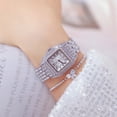 thumbnail image 5 of BS New Watch Chain Watch Card Diya Rome Full Diamond Small Square Watch Female, 5 of 6
