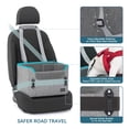thumbnail image 3 of Petsfit Asiento para Perro Auto para Perros pequeños, Asiento Perro Carro Perros con Correa de Clip, Correas Ajustables, Perfecto para Mascotas pequeñas de hasta 25 Libras (Gris), 3 of 5