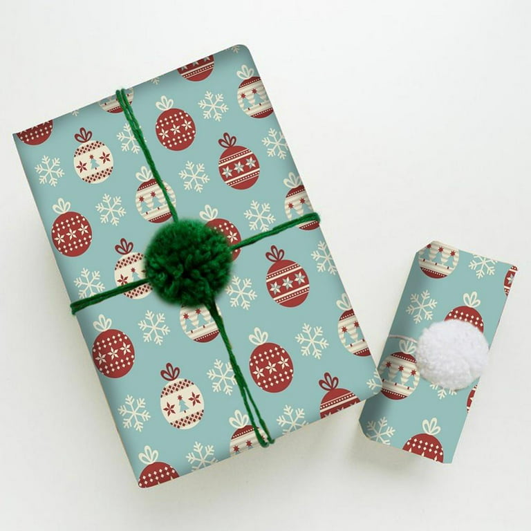 Avail Christmas Wrapping Paper Sheets - 8 Pack Wrapping Paper Set,Colorful Present Gift Wrap Paper for Families, Friends, Kids in Birthday, Wedding