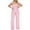 Pink, variant on ABATAB Women's Plus Size Rompers Casual Sleeveless Shiny Sequin Jumpsuit off Shoulder Party Clubwear Fashionable Long Pants Rompers