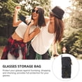 thumbnail image 4 of Shisuyan Drawstring Bag Portable Drawstring Vintage Pouch PU Portable Glasses Storage Bag, 4 of 9