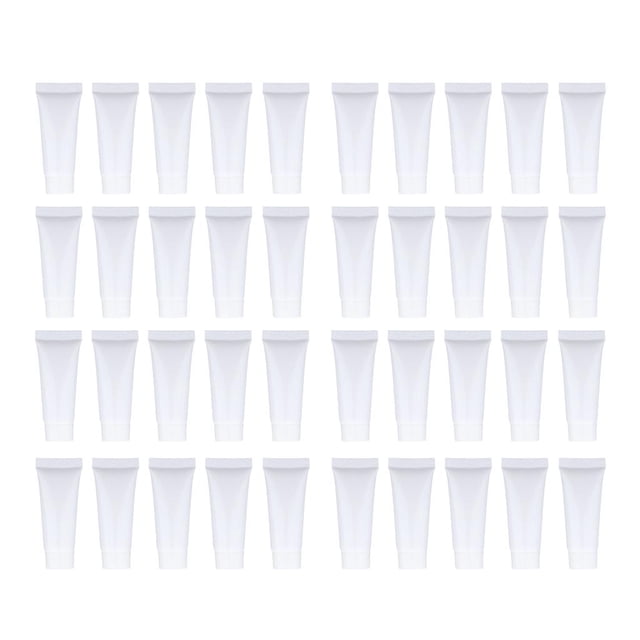 Tubos vacíos shamjiam para loción de cosméticos 10 ml 40 piezas Botella cosmética de tubo vacío