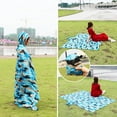 thumbnail image 2 of Outdoor Blanket, Waterproof Plaid Cloth Blanket Rainproof, Windproof Picnic Camping Backpacking Blanket Hooded Mat Rain Poncho Blanket Pet Blanket, 2 of 7