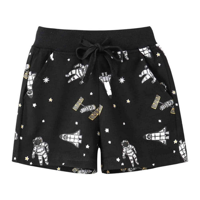 Shorts Garçon Imprimé Extensible Décontracté à Enfiler Vêtements d'Été Garçon Taille 3-4 Ans Mode Garçon