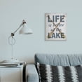 thumbnail image 2 of Stupell Industries Life is Better at the Lake Quote Rustic Distressed Text Canvas Wall Art Design by Daphne Polselli, 16" x 20", 2 of 6