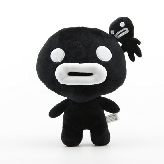 uiuoutoy Black Isaac Steven Game Plush Toy Cartoon Cool Stuffed Toys Dolls Cosplay Soft Peluche 28 CM Child Gift