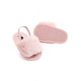 thumbnail image 3 of Tommyfit Baby Girl Fluffy Fur Soft Sole Crib Sandals Shoes, 3 of 3